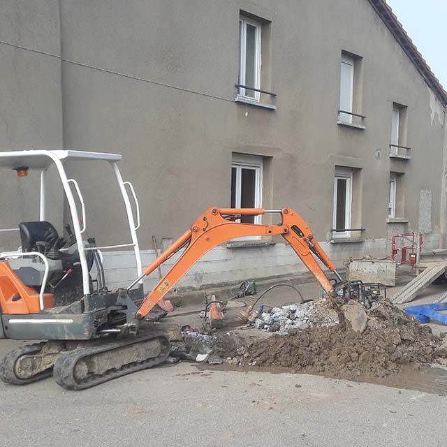 Travaux d'assainissements en moselle